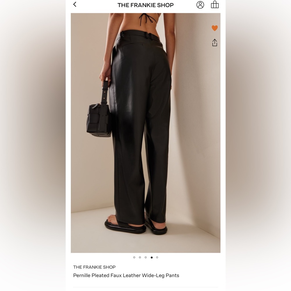 The Frankie Shop Pernille Faux Leather Trousers - Picture 3 of 6